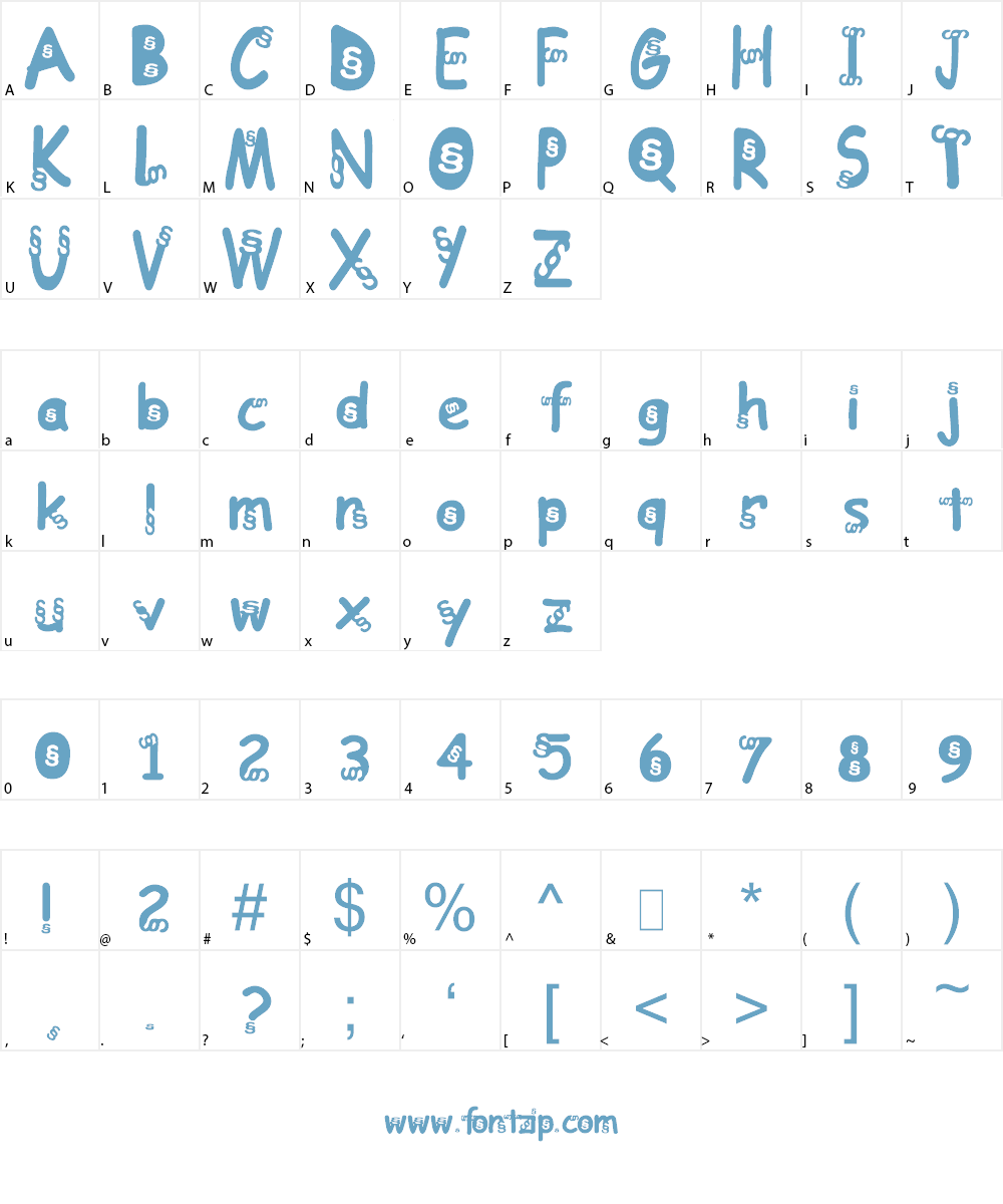 Deutsche Anwaltshotline Font Character